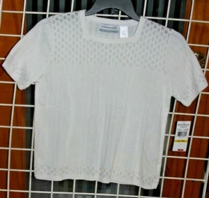 TALLA PM ALFRED DUNNER MARFIL MANGA CORTA JERSEY SUÉTER - Imagen 1 de 2