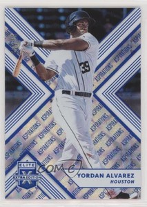 2018 Panini Elite Extra Edition Aspirations Blue /75 Yordan Alvarez #124