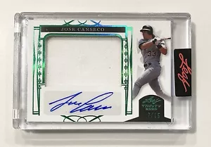 2023 JOSE CANSECO Leaf Trinity Jersey Patch Auto /15 - Picture 1 of 2