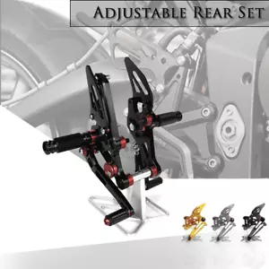 CNC Set Posteriore Regolabile CNC Poggiapiedi Piede per YAMAHA MT07 XSR700 FZ07 - Foto 1 di 7