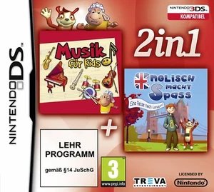 Learn - Music For Kids+English Power Spaß (2in1) Nintendo DS/Lite/Dsi/XL New - Picture 1 of 1