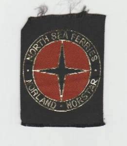 Parche de tela tejida vintage de North Sea Ferries Norland para coser insignia - Imagen 1 de 1