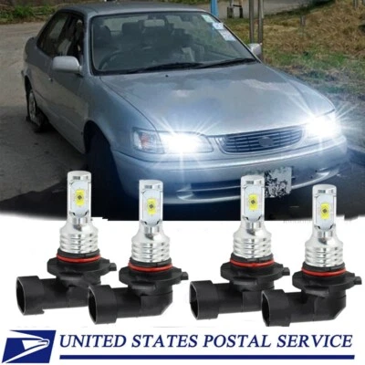 Kit de faros LED blancos 6500K para Toyota Corolla 1993-1997 Foto 1 de 4