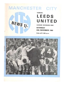 Manchester City v Leeds United 1969-1970 Division One 29/11/1969 - Picture 1 of 2