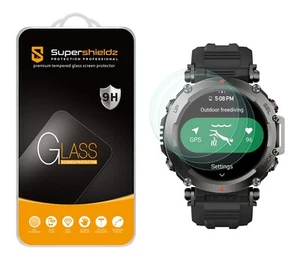 3X Supershieldz Tempered Glass Screen Protector for Amazfit T-Rex Ultra - Picture 1 of 5