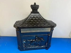 Vintage cast iron/brass Traditional Mail Box - Letter Box - Post Box 14.8 kg - Picture 1 of 17