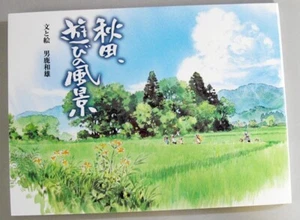 Oga Kazuo Illustraation Works Akita, Asobinofukei Hayao Miyazaaki Ghibli Book - Picture 1 of 8