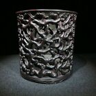 Chinese Natural Blood Sandalwood Hand Carved Exquisite Brush Pot 15348