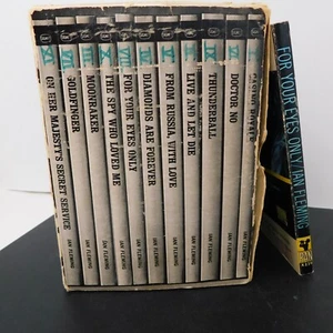 VTG INCOMPLETE "Complete Ian Fleming" James Bond 007 Signet Book Set 11 - Picture 1 of 18