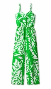 LILLY PULITZER for Target Green White Boom Boom Jumpsuit Romper -Sz Med & XL NEW - Picture 1 of 3