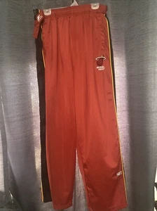 NBA MIAMI HEAT ZipWay Track Warm Up Tear Away Hose Classic Rot Herren Gr. XL - Bild 1 von 5