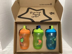 Tommee Tippee 10oz Toddler Sportee Sippy Bottle (12m+) Spill Proof - 3 Pack Gift - Picture 1 of 5