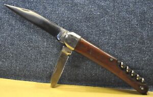 Vintage Rare Rostfrei Handmade in Germany c.1953's Wooden handle  Folding Knife