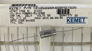 KEMET T212D226K050MS7535, TANT SOLID, M39003/01-2380J, X 1 PC , New - Picture 1 of 2