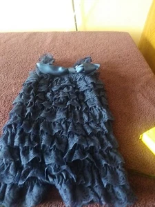 Baby Mädchen Spitze Einteiler Shorts Outfit.  Dunkelblau. - Bild 1 von 4