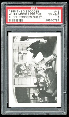 1985 FTCC The Three Stooges #45 What Movies did the Stooges Guest Star In? PSA 8 - Image 1 of 4