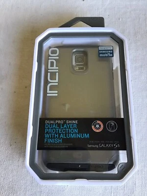Nueva Funda Teléfono Samsung Galaxy S5 Acabado Aluminio Brillo Doble Pro Incipio Foto 1 de 2