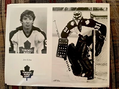 1980 JIRI CRHA NHL HOCKEY GOALIE MASK TYPE 1 PHOTO TEAM ISSUE TORONTO AHL OHA - Image 1 of 4