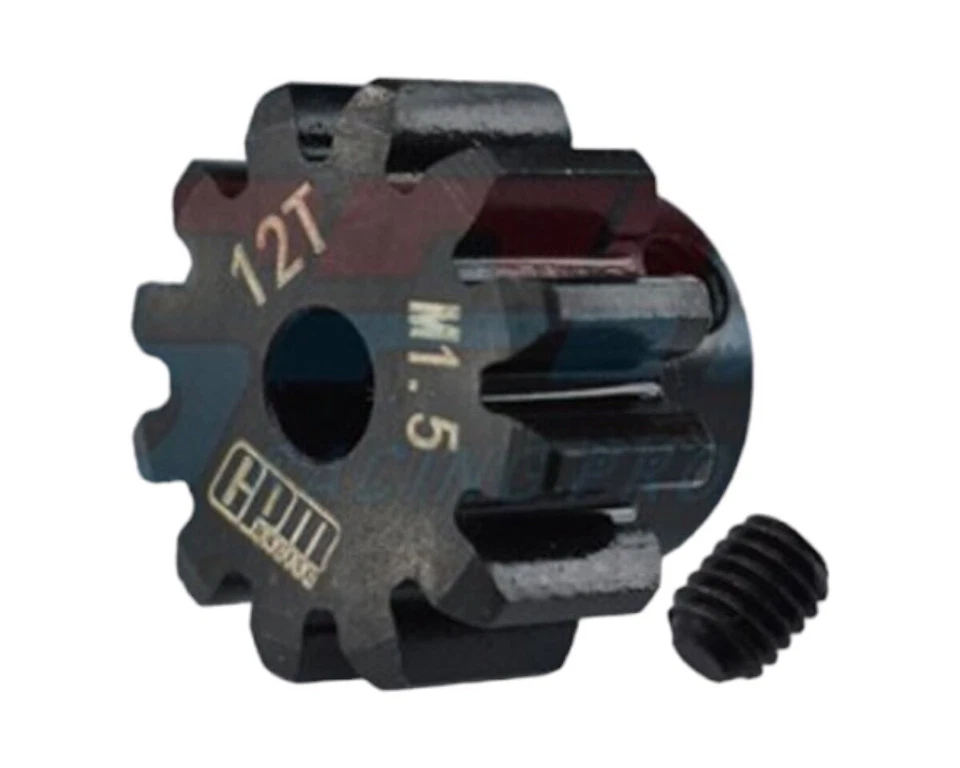 GPM Racing Stahl Motorritzel 12 Zähne Modul 1.5 GPMTXM012TSBK X-Maxx 8S, XRT  .. - Bild 1 von 1