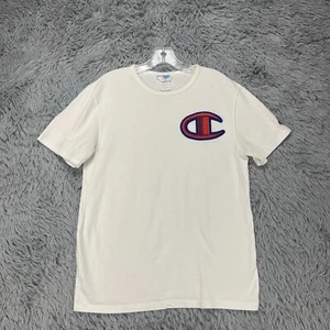 Camiseta Vintage Champion Talla M Blanca Bordada Logo Grande Retro - Imagen 1 de 12