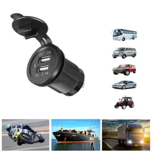Presa Doppia USB da Pannello Caricabatteria per Auto Camper Moto Barche 12V 24V - Foto 1 di 3