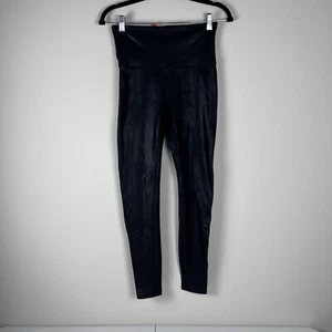 SPANX Damen Ready to Wow Kunstleder Leggings Stil 2437 SCHWARZ Größe Large - Bild 1 von 10