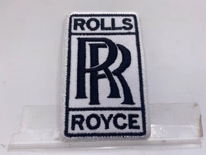 ROLLS ROYCE  NEW EMBROIDERED COMPANY IRON ON NAME PATCH TAG 3-1/2  X  2-1/2 - Picture 1 of 1