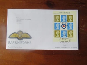 GB (5-2035) 2008 RAF UNIFORMS PANE FDC HENDON LONDON SP/HAND/STAMP - Picture 1 of 1
