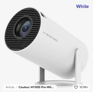 "Projecteur Magcubique HY300 PRO Home Cinéma 4K Extérieur, Android 11 WIFI - Photo 1/4