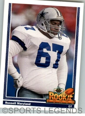 1991 Upper Deck NFL #636 Russell Maryland - Image 1 of 2