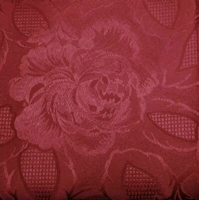 Oval DAMASK ROSE Tablecloth & Napkin Banquet Set 175 x 275cm CHRISTMAS 8 People - Image 1 of 2