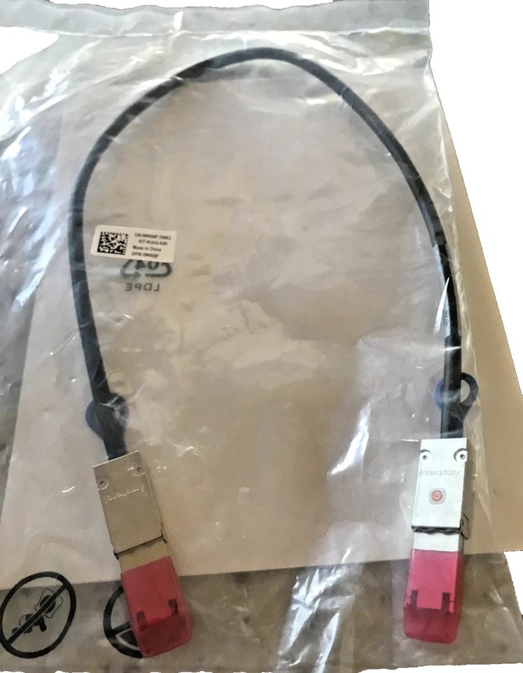 Genuine Dell W508F Mini-SFF-8088 to SFF-8088 SAS Cable, Length 2 Foot, New - Image 1 of 1