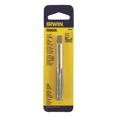 Irwin 8144 Hanson High Carbon Steel SAE Fraction Tap 1/2 in.-13NC 1 pc - Image 1 of 3