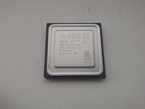AMD K6-3 400AHX AMD-K6-III/400AHX rare vintage CPU GOLD - Picture 1 of 4