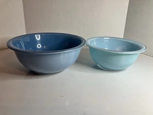 Pyrex 322/323 Vintage blue bowls/excellent colors - Picture 1 of 10