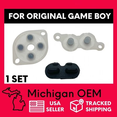 Replacement Conductive Rubber Pad Set for Nintendo Game Boy DMG-01 Handheld - Image 1 of 2