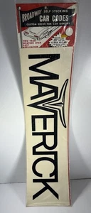 Vintage Ford Maverick Black Mylar Car Decal Sticker New Grabber Large 24”x 6.5” - Bild 1 von 6