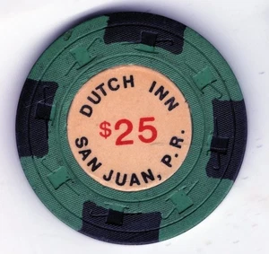Puerto Rico: Dutch Inn 2..00 Green and Black, San Juan - Picture 1 of 2