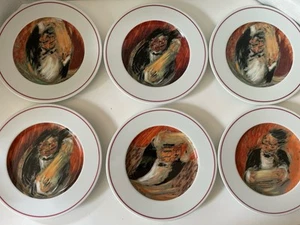 Eschenbach Guy Buffet The Making of a Perfect Martini 8" Plate Set 6 Exc. Cond. - Picture 1 of 14
