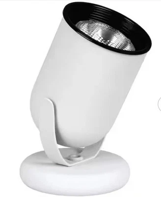 Отдельно стоящий круглый напольный столик Hampton Bay с подсветкой светло-белый 275707 - Изображение 1 из 4