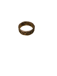 Vintage Mexico Sterling Silver 925 Geometric Band Ring Size 9 Stamped - Picture 1 of 7