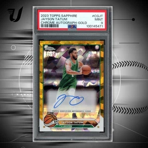 2023 Jayson Tatum Topps Chrome Sapphire Edition Topps Chrome Autograph /50 PSA 9 - Bild 1 von 2