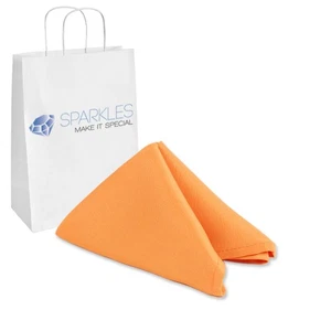 200 pcs 20"x20" inch Polyester Cloth Napkin - Orange - Wedding Linen tu - Picture 1 of 6