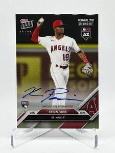 2024 Topps NOW Road to Opening Day Kyren Paris RC On Card Auto /99 - Picture 1 of 2