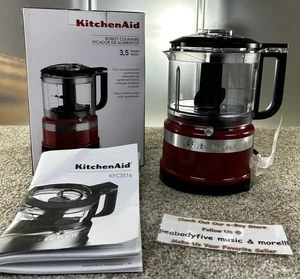 KitchenAid KFC3516ER 3.5 Cup Mini Food Processor Empire Red Open Box To Picture - Picture 1 of 14