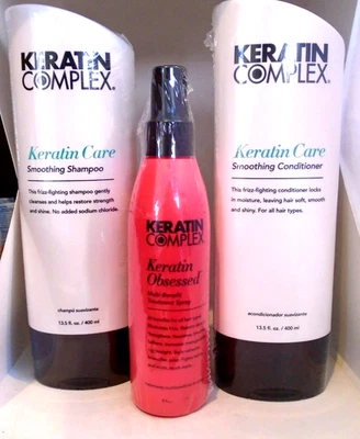 Keratin Complex Care Smoothing Shampoo, Conditioner 13.5 oz +Multi Benefit Spray - Image 1 of 2
