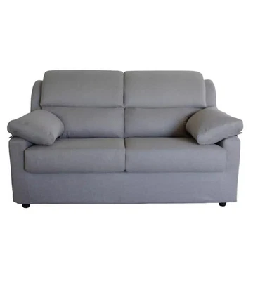 DIVANO 2 POSTI MAXI BELLAHOME "FIRENZE" GRIGIO TESSUTO SFODERABILE E ANTIMACC... - Immagine 1 di 4