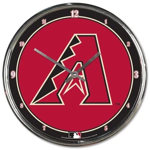 WinCraft Arizona Diamondbacks 12" Chrome Clock - Picture 1 of 1
