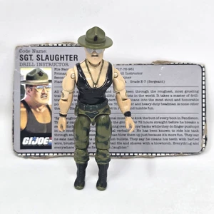 Sgt Slaughter V2 con scheda 1986 come nuovo G.I. Joe action figure sfusa vintage - Foto 1 di 17