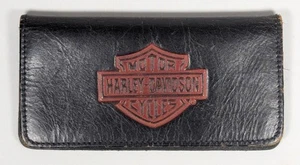 Cartera de cuero Harley Davidson vintage para hombre con logotipo B&S en relieve - Imagen 1 de 7